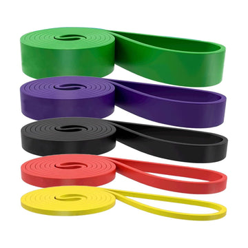5-Level Resistance Bands Set for Pull-Up Assist & Strength Training – Durable Latex Bands for Men & Women | Ideal for Home Workouts, Rehab & Mobility