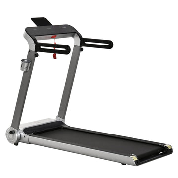 Compact Folding Treadmill 14km/h – Quiet Motorized Walking Pad with LED Screen & Shock Absorption for Home Workouts & Small Rooms