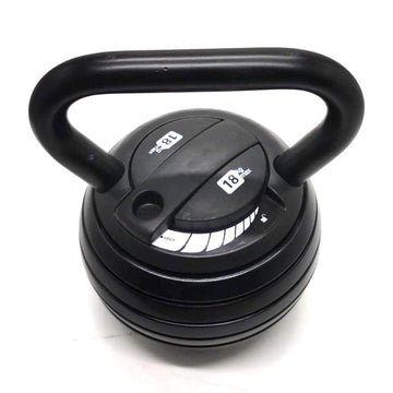 Adjustable Kettlebell 18kg – Heavy Duty Cast Iron with Quick Lock | 7+ Kettlebells in 1 | Weight Set for Full-Body Strength & Endurance | Ideal for Home Gym Fitness