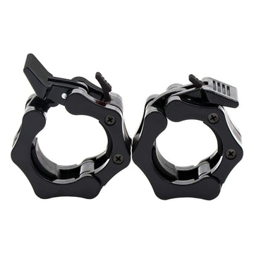 2" Olympic Barbell Collars – Quick Locking Weight Clips with Heavy-Duty ABS Grip for CrossFit & Strength Training – Perfect for Home Gym Bar Safety