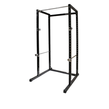 Heavy-Duty Power Rack Cage with Multi-Grip Pull-Up Bar, Adjustable J-Cups & Safety Spotter Arms – Full-Body Strength Training for Compact Home Gyms