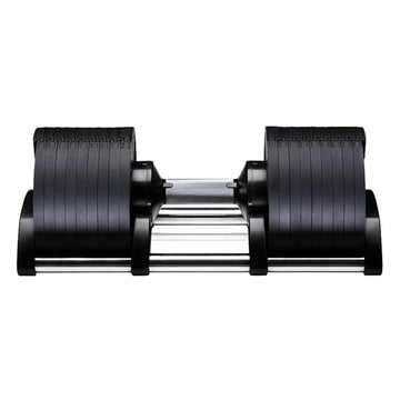 Heavy-Duty Round Dumbbells – Adjustable Solid Steel Weights, Smooth Dial, Non-Slip Grip – 24kg to 45kg – Ideal for Home Strength Training