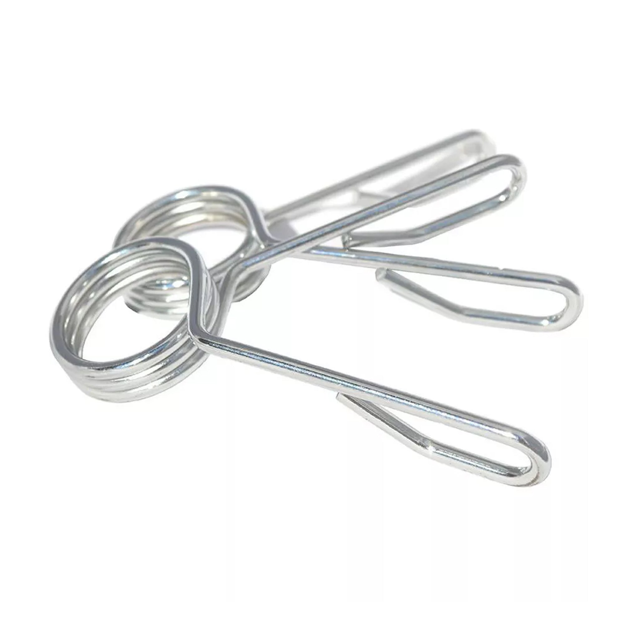 2" Olympic Barbell Collars – Chrome-Plated Spring Clips with Quick Release, Anti-Rust Steel Locks for 50mm Bars, Perfect for Compact Home Gyms