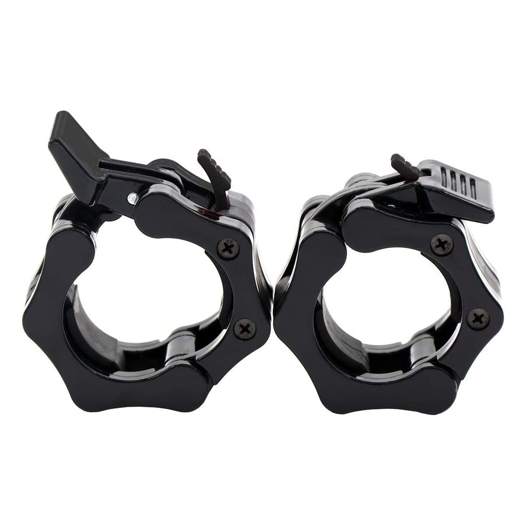 2" Olympic Barbell Collars – Quick Locking Weight Clips with Heavy-Duty ABS Grip for CrossFit & Strength Training – Perfect for Home Gym Bar Safety