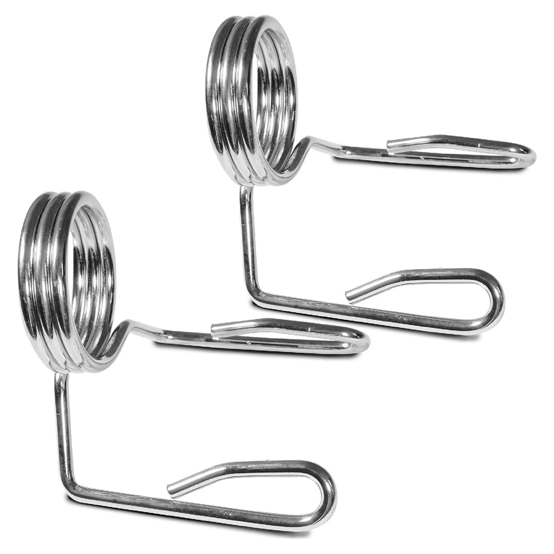 2" Olympic Barbell Collars – Chrome-Plated Spring Clips with Quick Release, Anti-Rust Steel Locks for 50mm Bars, Perfect for Compact Home Gyms