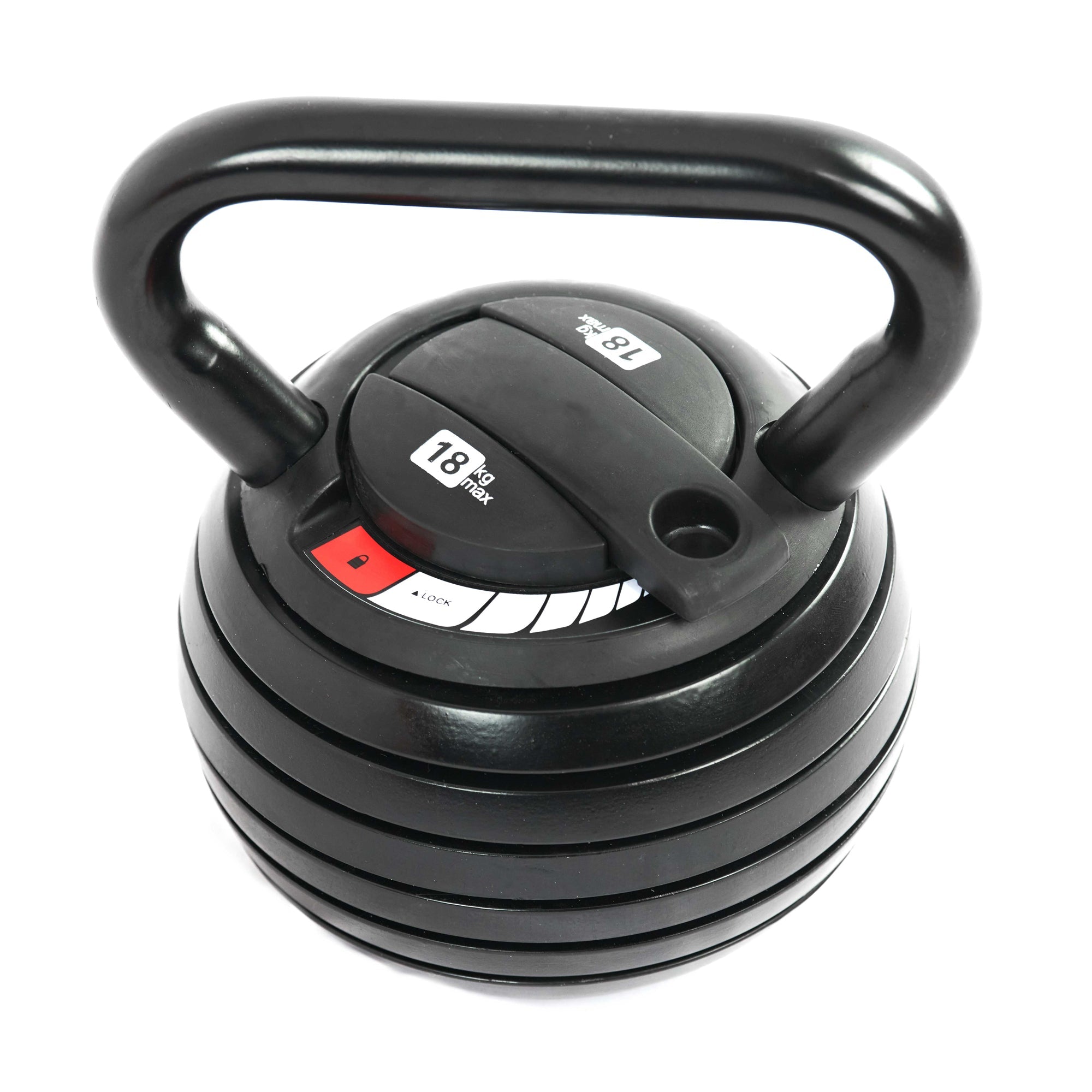 Adjustable Kettlebell 18kg – Heavy Duty Cast Iron with Quick Lock | 7+ Kettlebells in 1  | Weight Set for Full-Body Strength & Endurance | Ideal for Home Gym Fitness