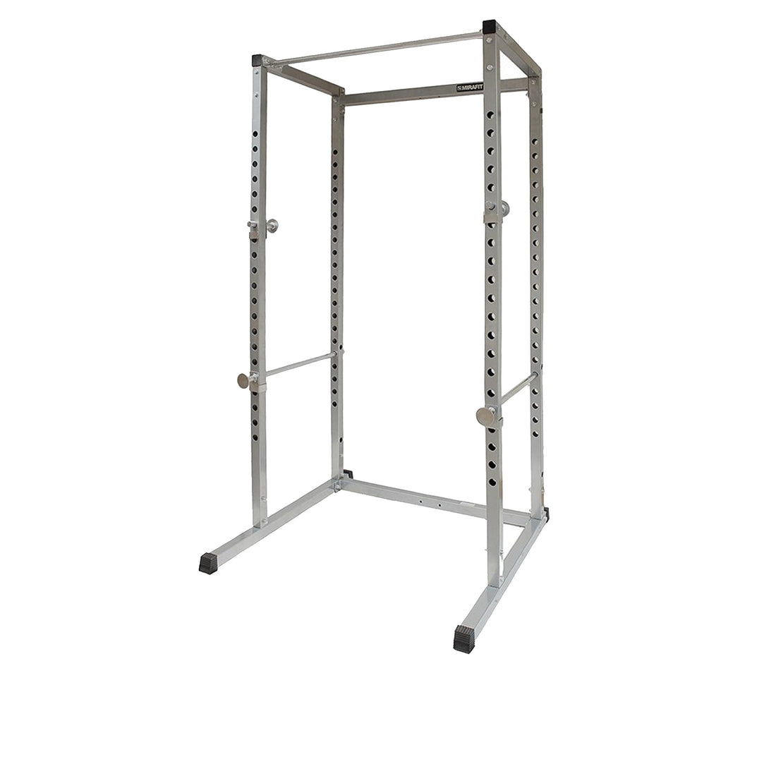Heavy-Duty Power Rack Cage with Multi-Grip Pull-Up Bar, Adjustable J-Cups & Safety Spotter Arms – Full-Body Strength Training for Compact Home Gyms