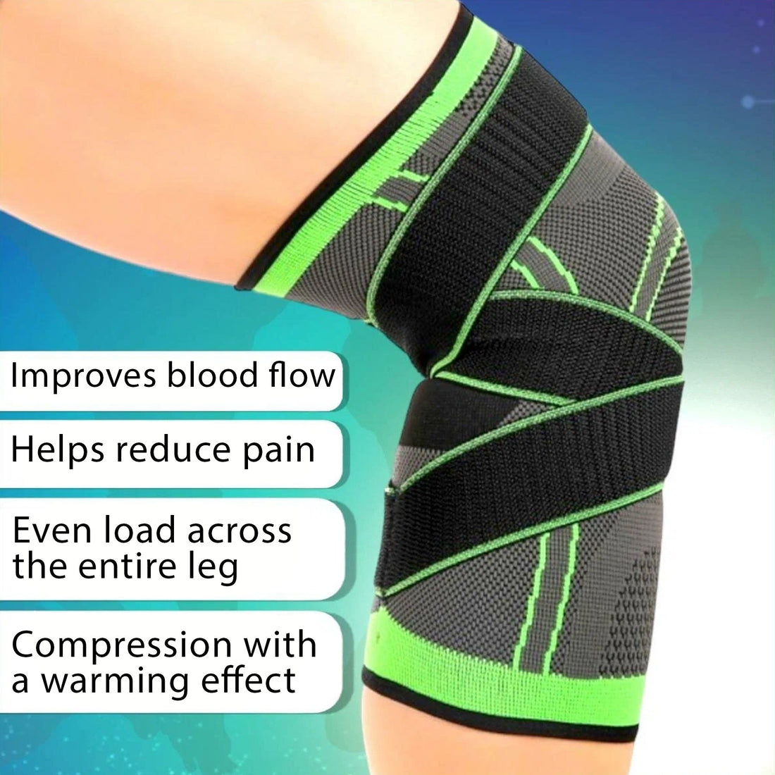 Breathable Adjustable Knee Brace with Strap – Compression Support for ACL, Meniscus & Joint Pain Relief – Perfect for Sports, Walking & Daily Use