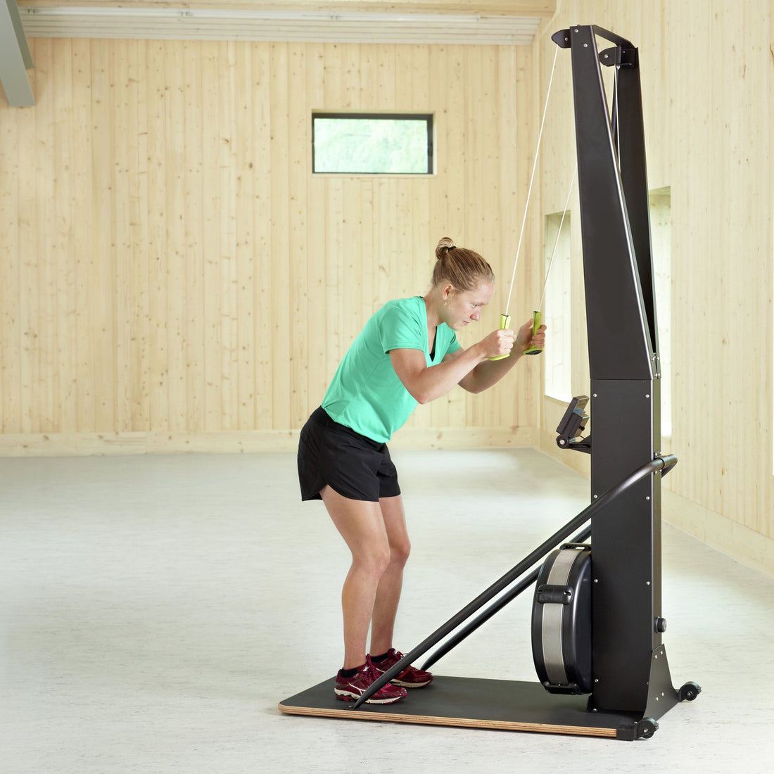 Vertical Ski Exercise Machine with LED Monitor – Compact Full-Body Cardio & Strength Trainer for Home Gym Workouts