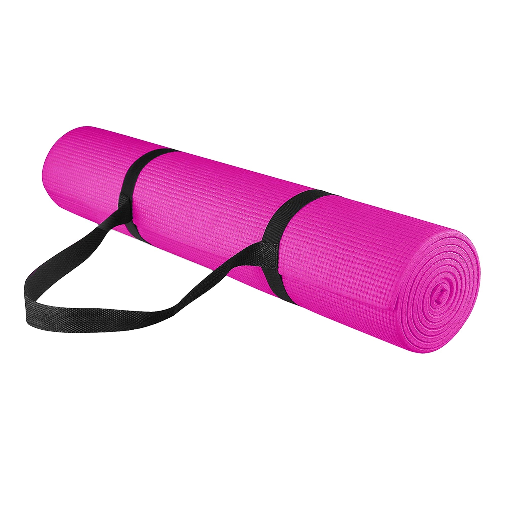 15mm Thick NBR Yoga Mat – Non-Slip, Eco-Friendly Fitness Mat with Carry Strap – Perfect for HIIT, Pilates, Gymnastics & Home Exercise