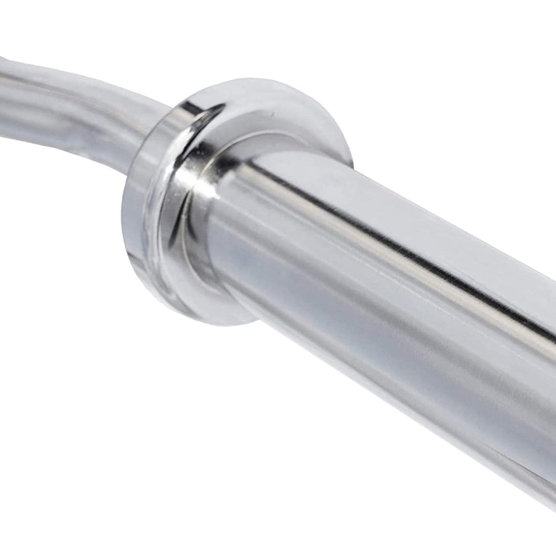 47" Chrome Olympic EZ Curl Bar – Solid Steel with Knurled Grip & Spring Collars – Fits 2” Weight Plates – Built for Curls, Deadlifts, Squats – Home Gym Essential