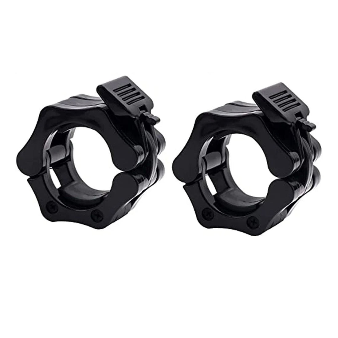 2" Olympic Barbell Collars – Quick Locking Weight Clips with Heavy-Duty ABS Grip for CrossFit & Strength Training – Perfect for Home Gym Bar Safety