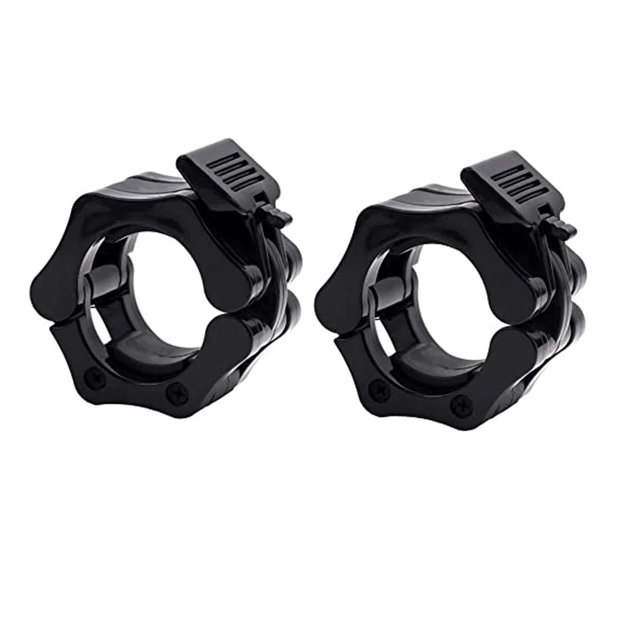 2" Olympic Barbell Collars – Quick Locking Weight Clips with Heavy-Duty ABS Grip for CrossFit & Strength Training – Perfect for Home Gym Bar Safety