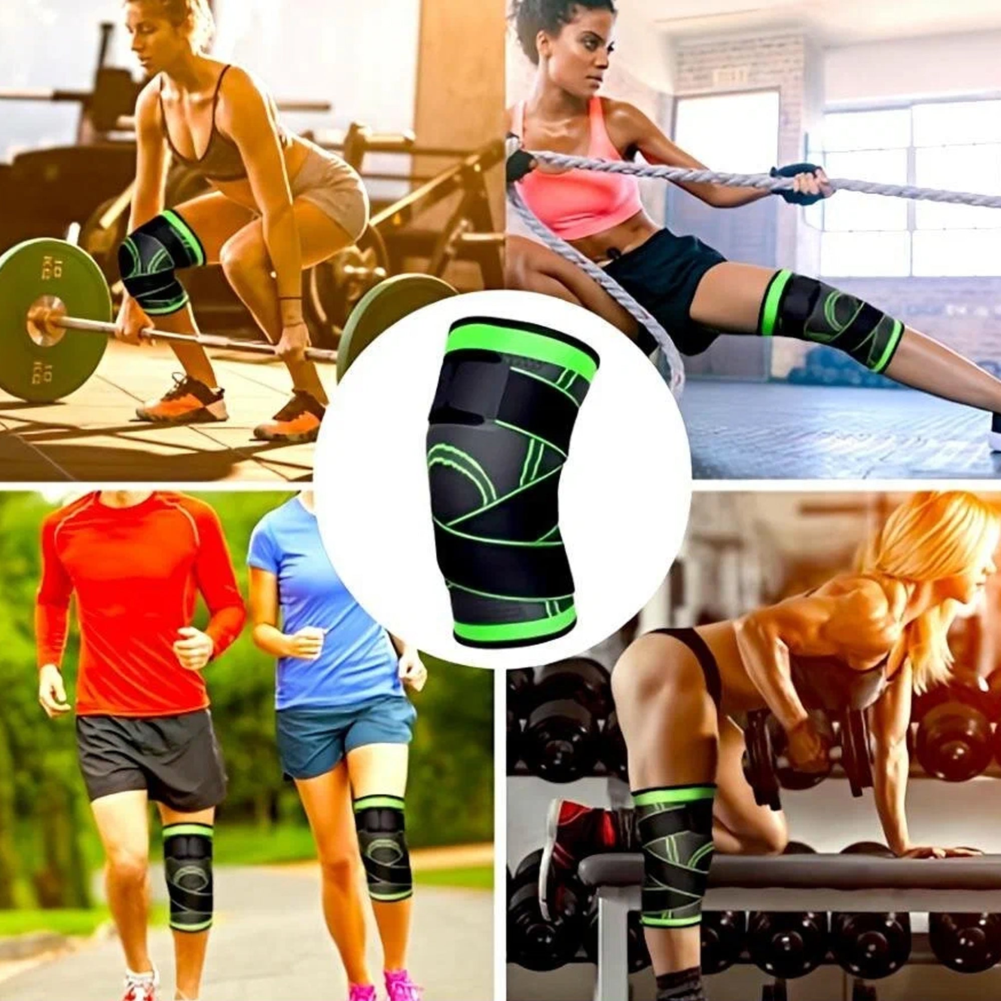 Breathable Adjustable Knee Brace with Strap – Compression Support for ACL, Meniscus & Joint Pain Relief – Perfect for Sports, Walking & Daily Use