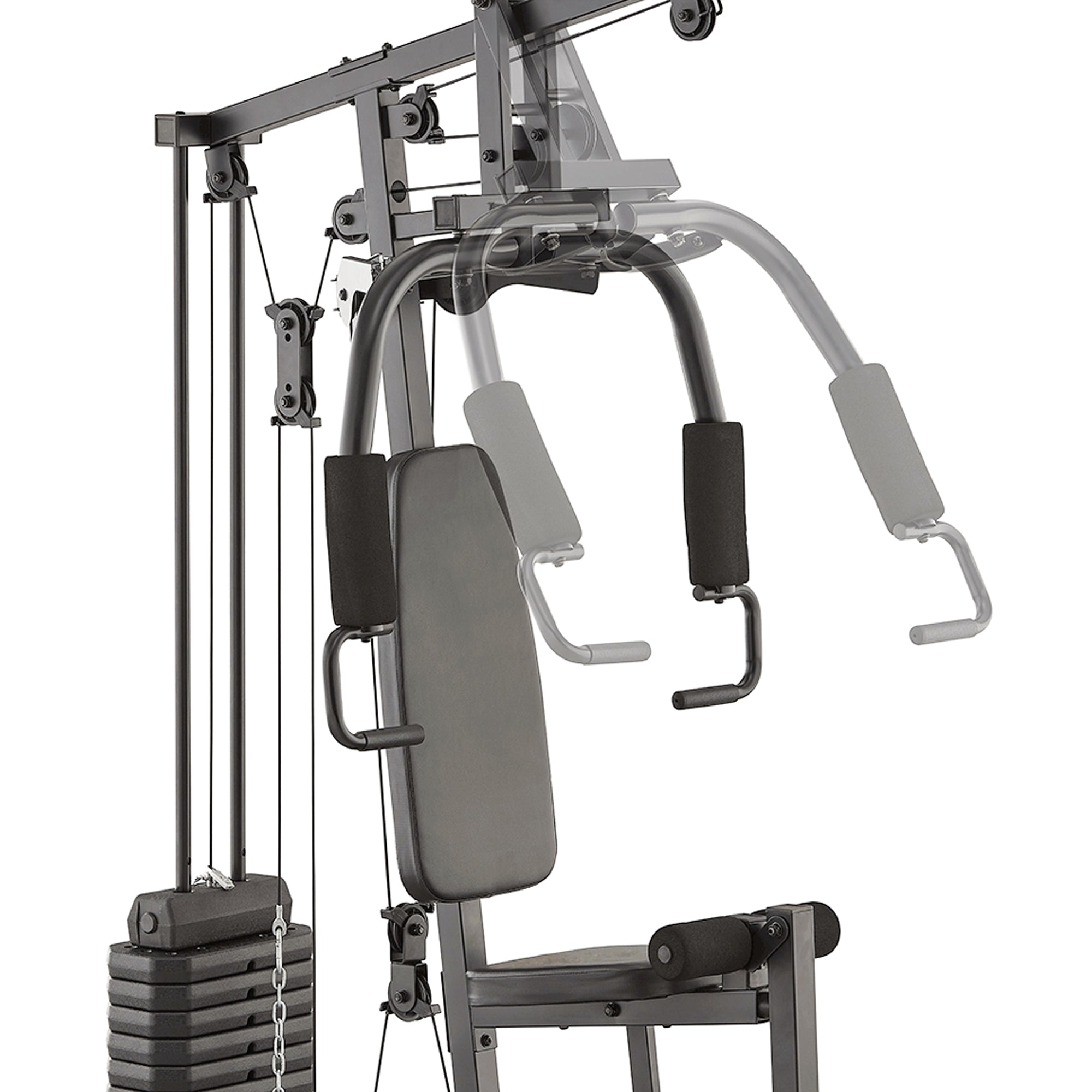 Home Multi Gym Station – Heavy-Duty Steel Build, 45kg/66kg Weight Stack, Space-Saving Full Body Trainer for Garage & Home Gyms