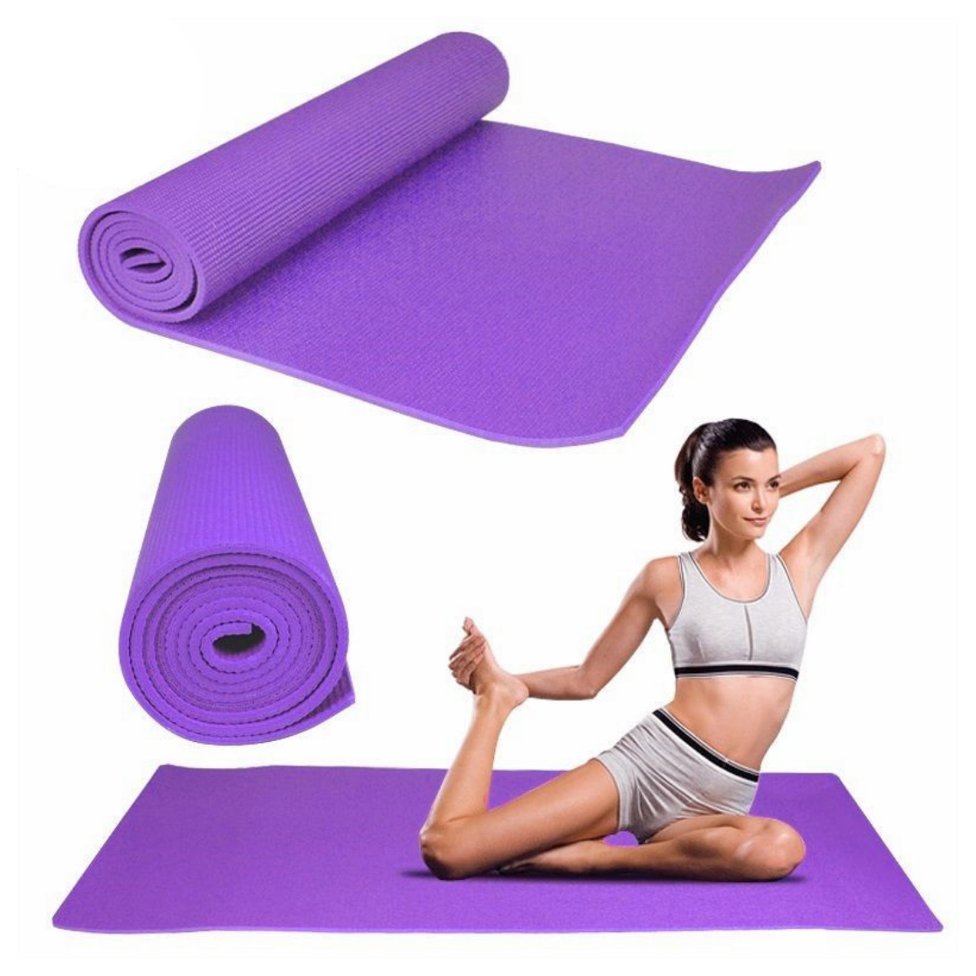 15mm Thick NBR Yoga Mat – Non-Slip, Eco-Friendly Fitness Mat with Carry Strap – Perfect for HIIT, Pilates, Gymnastics & Home Exercise