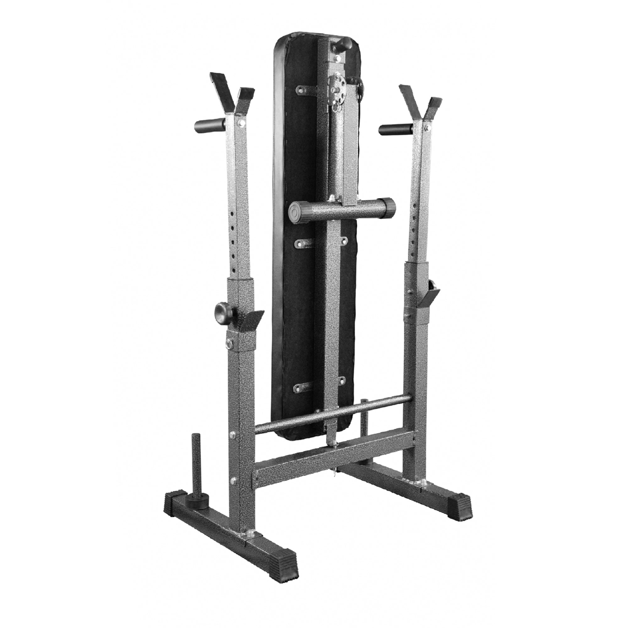 Foldable Adjustable Weight Bench with Barbell Rack & Dip Station – Heavy-Duty Steel Frame, Multi-Level Design for Strength Training in Home Gyms & Small Spaces