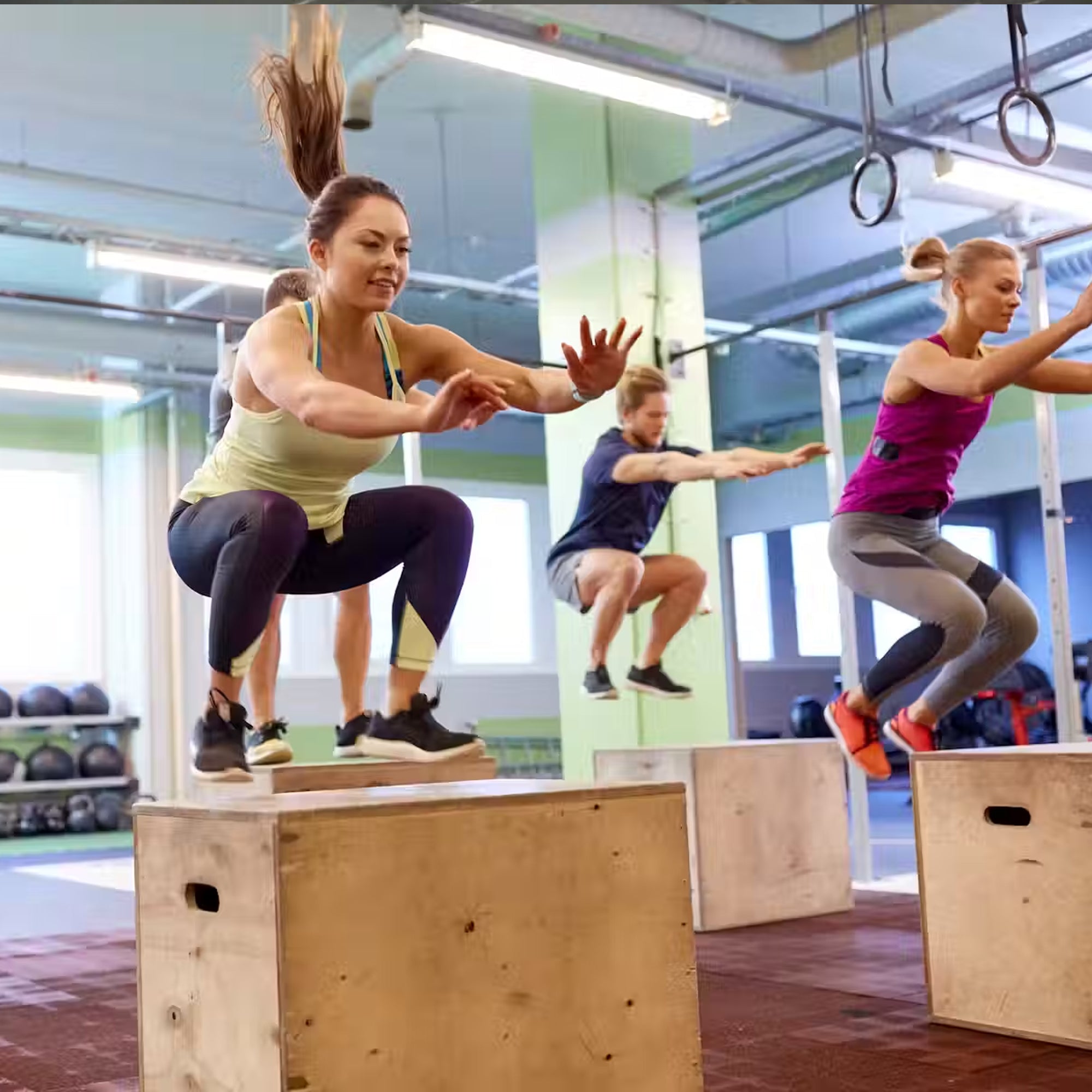 Versatile 3-in-1 Plyometric Jump Box – Durable Wooden Build with Anti-Slip Top & Multiple Heights – Ideal for Home Gym Strength & Agility Workouts