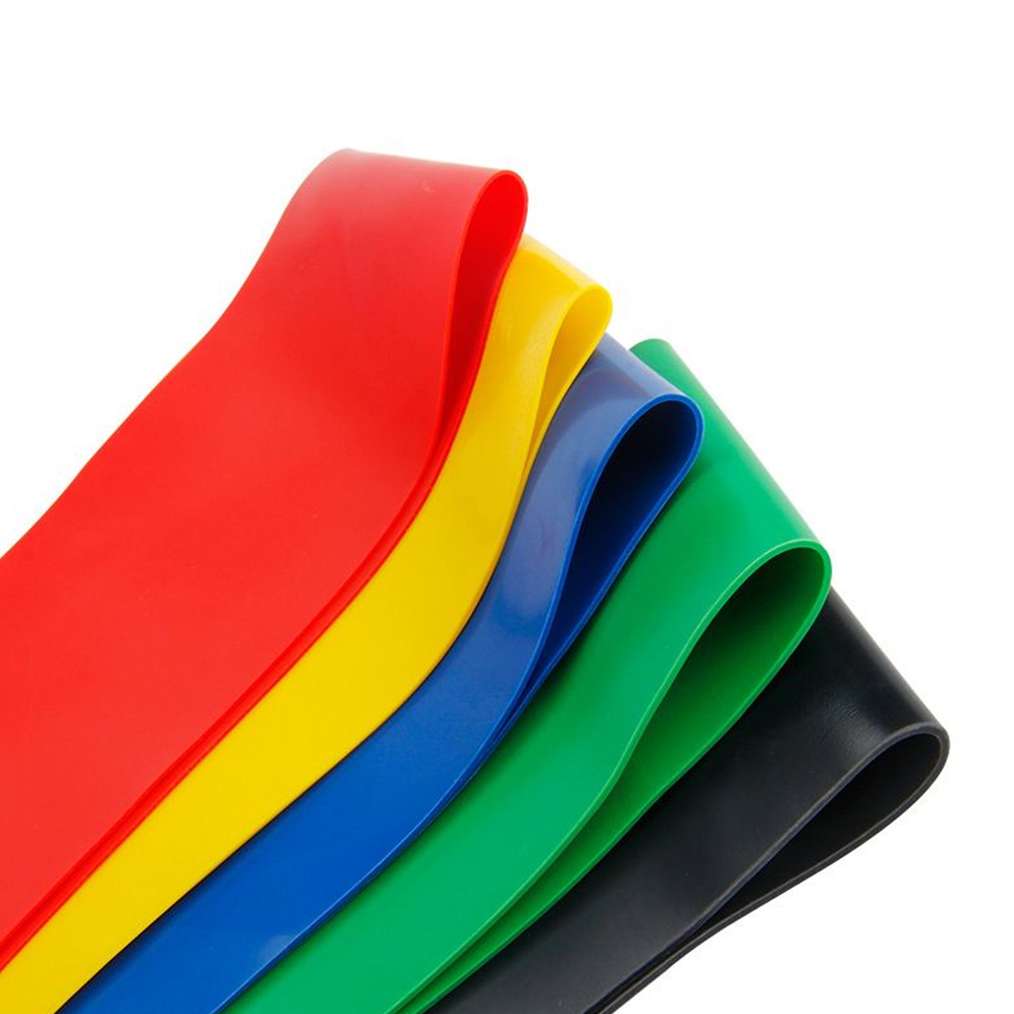 5-Level Resistance Loop Band Set – Soft Latex Exercise Bands for Home Fitness | Comfortable & Durable | Great for Pilates, Yoga, Strength & Travel Workouts