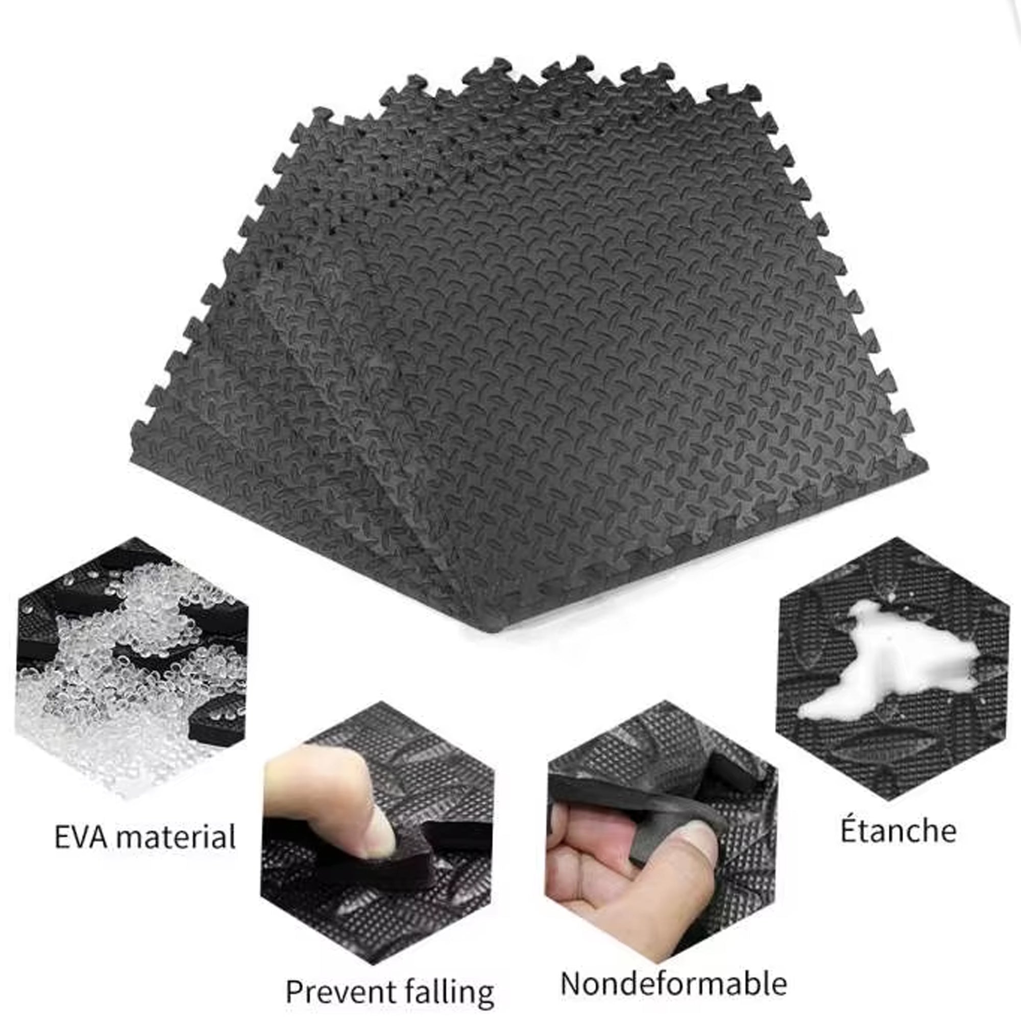 10mm EVA Foam Puzzle Mat – Interlocking Non-Slip Tiles for Home Gym & Studio Flooring Protection