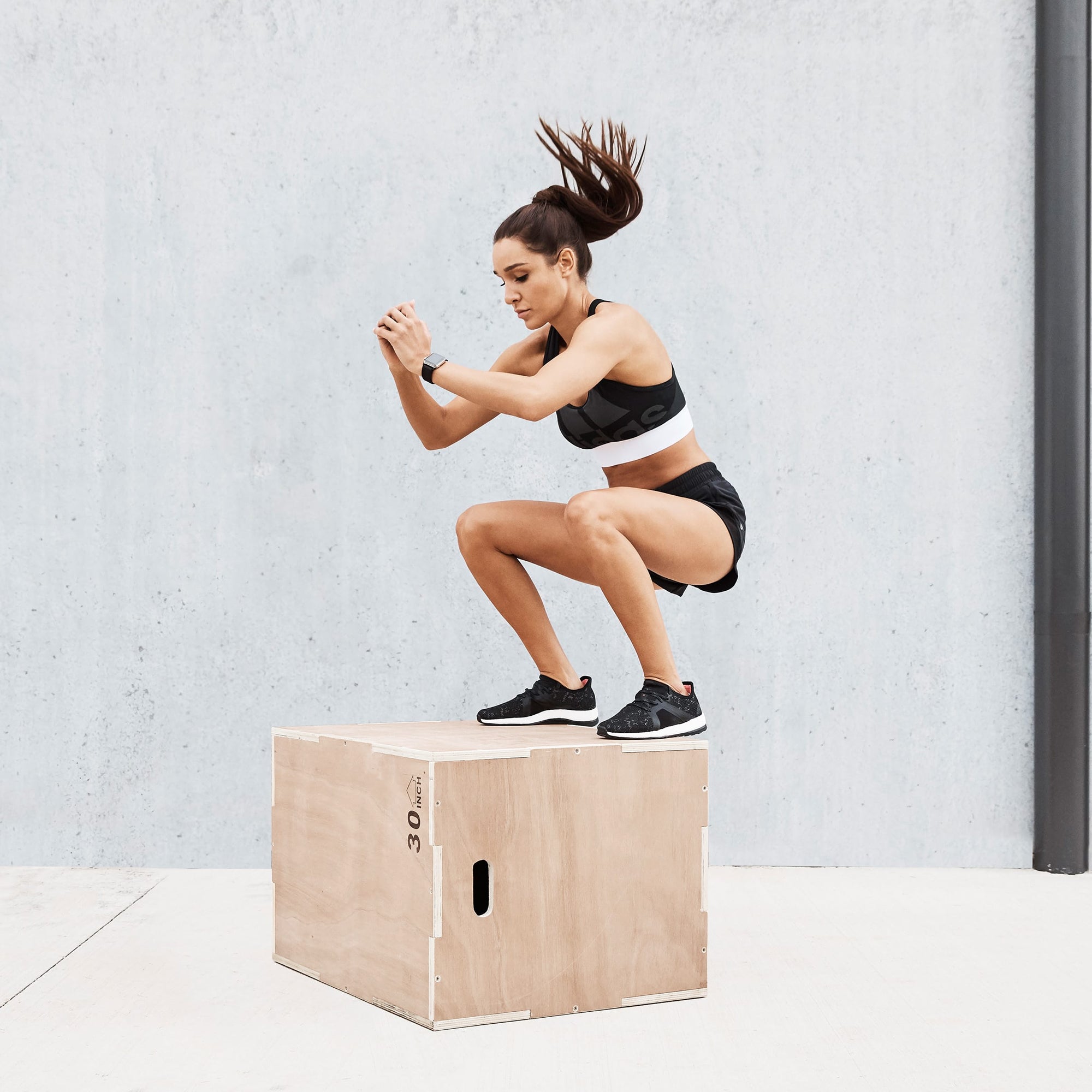 Versatile 3-in-1 Plyometric Jump Box – Durable Wooden Build with Anti-Slip Top & Multiple Heights – Ideal for Home Gym Strength & Agility Workouts