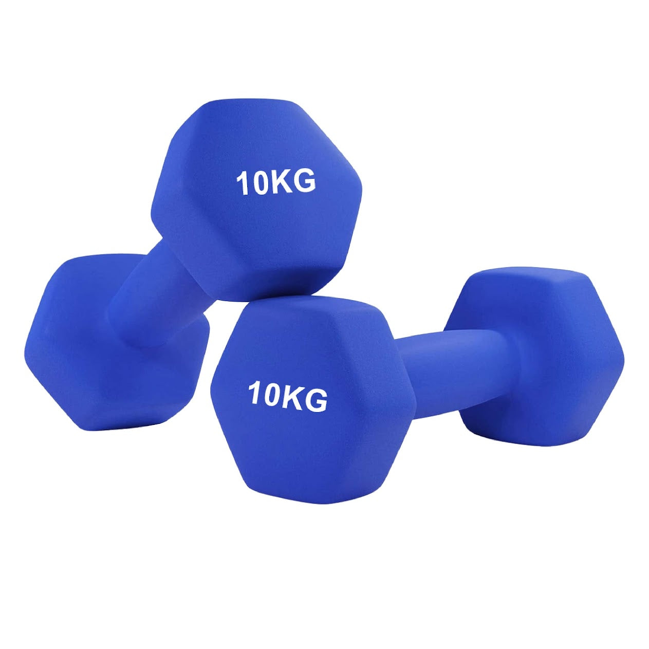 Hex Neoprene Dumbbell Set – Anti-Roll Design, Non-Slip Grip, Durable Coating – Perfect for Home Gym Strength Training, Toning & Easy Compact Storage