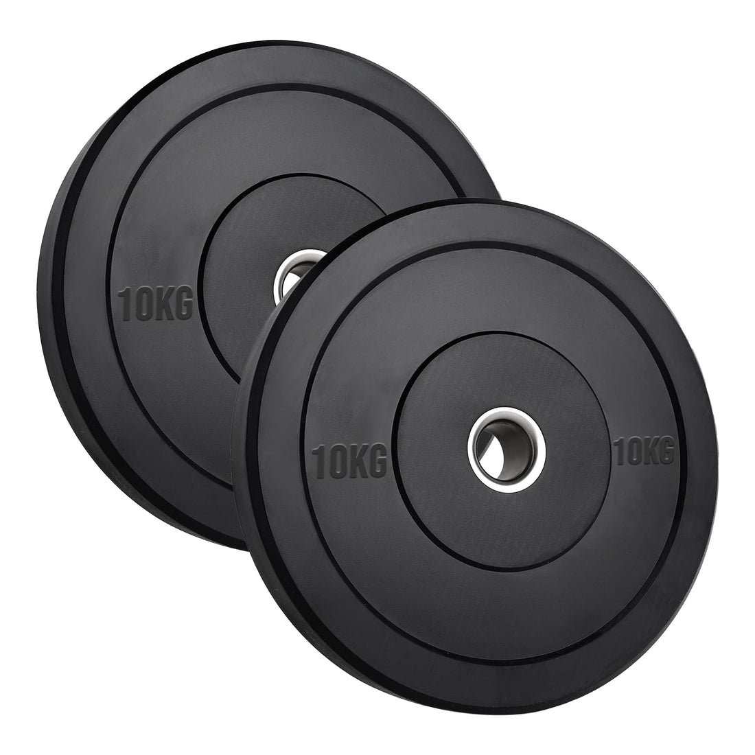 Heavy-Duty Olympic Rubber Bumper Plates – Low-Bounce Weight Set for Strength Training, Durable for Home Gym & Garage Workouts