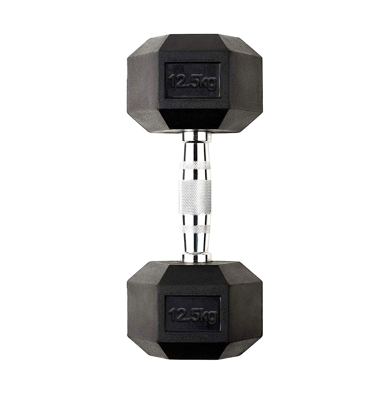Hex Dumbbells 2.5 kg–60 kg Pairs & Sets – Rubber‑Coated Anti‑Roll Weights with Knurled Chrome Handles – Complete Strength Training Range for Home & Studio Gym