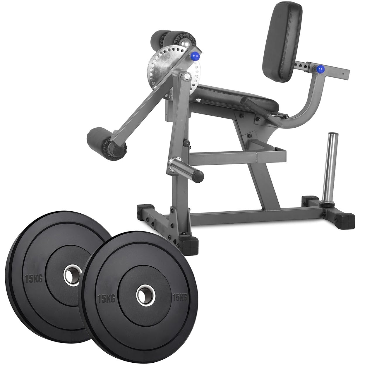 Adjustable Leg Curl & Extension Machine – Heavy-Duty Steel Build for Quad and Hamstring Training – Compact Strength Equipment for Home Gyms