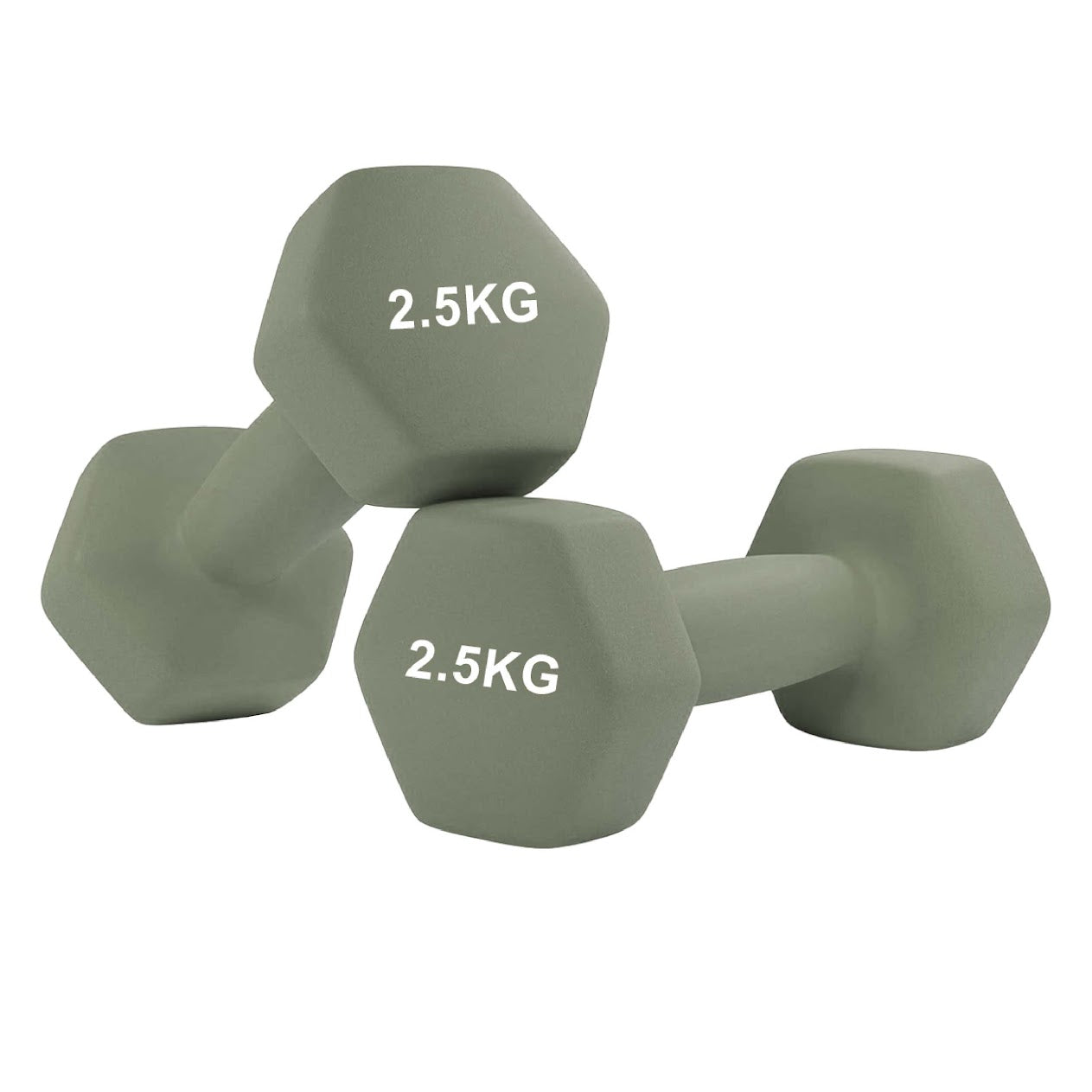 Hex Neoprene Dumbbell Set – Anti-Roll Design, Non-Slip Grip, Durable Coating – Perfect for Home Gym Strength Training, Toning & Easy Compact Storage