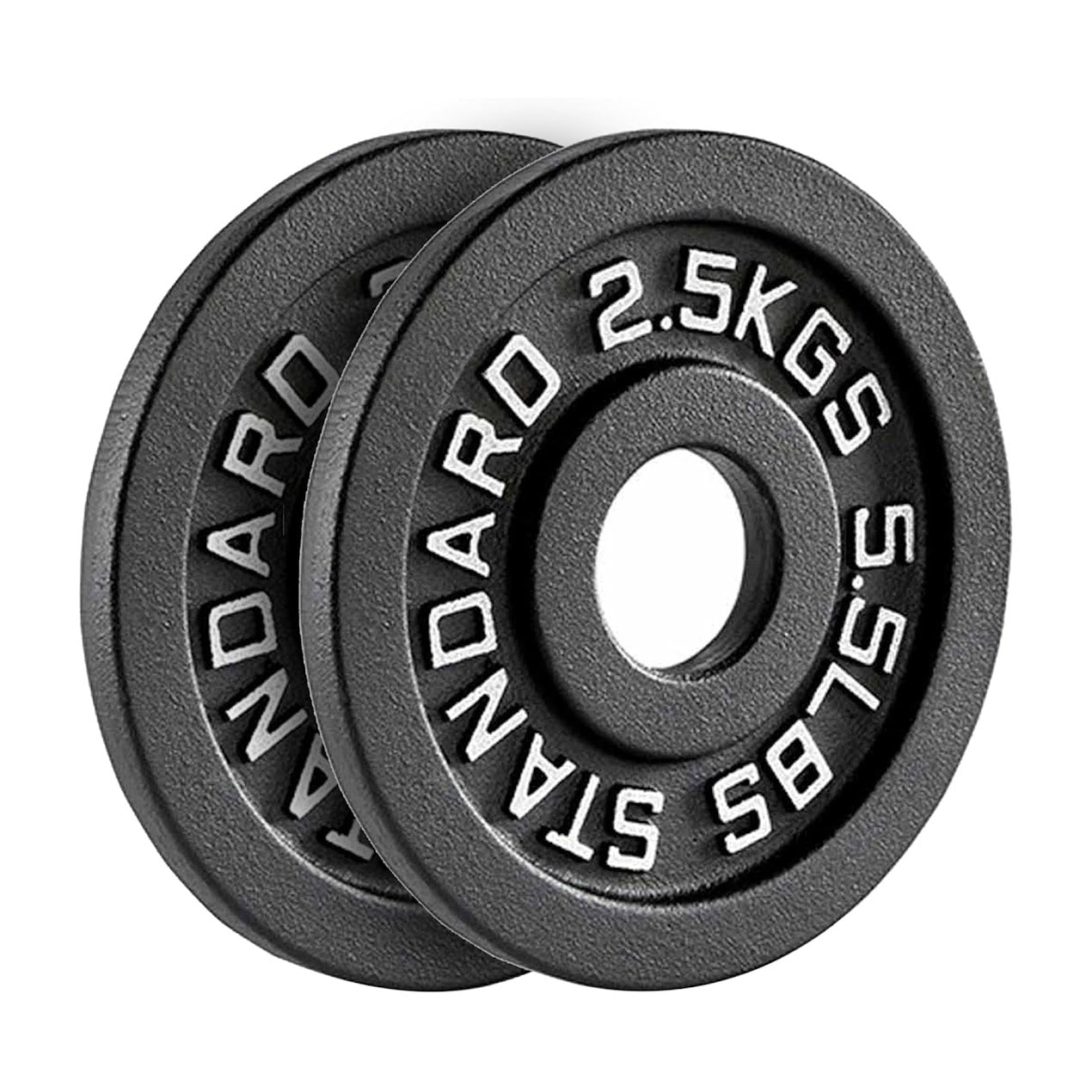 Heavy-Duty Cast Iron Weight Plates – Anti-Rust, Black Powder-Coated Discs for Home Strength Training – Compact Design Ideal for Small Gym Spaces