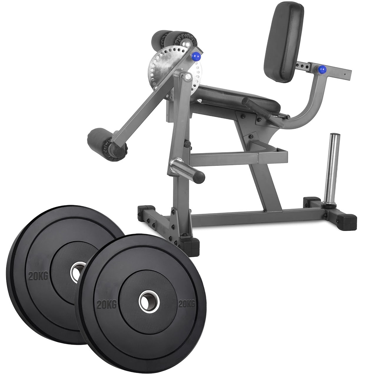 Adjustable Leg Curl & Extension Machine – Heavy-Duty Steel Build for Quad and Hamstring Training – Compact Strength Equipment for Home Gyms