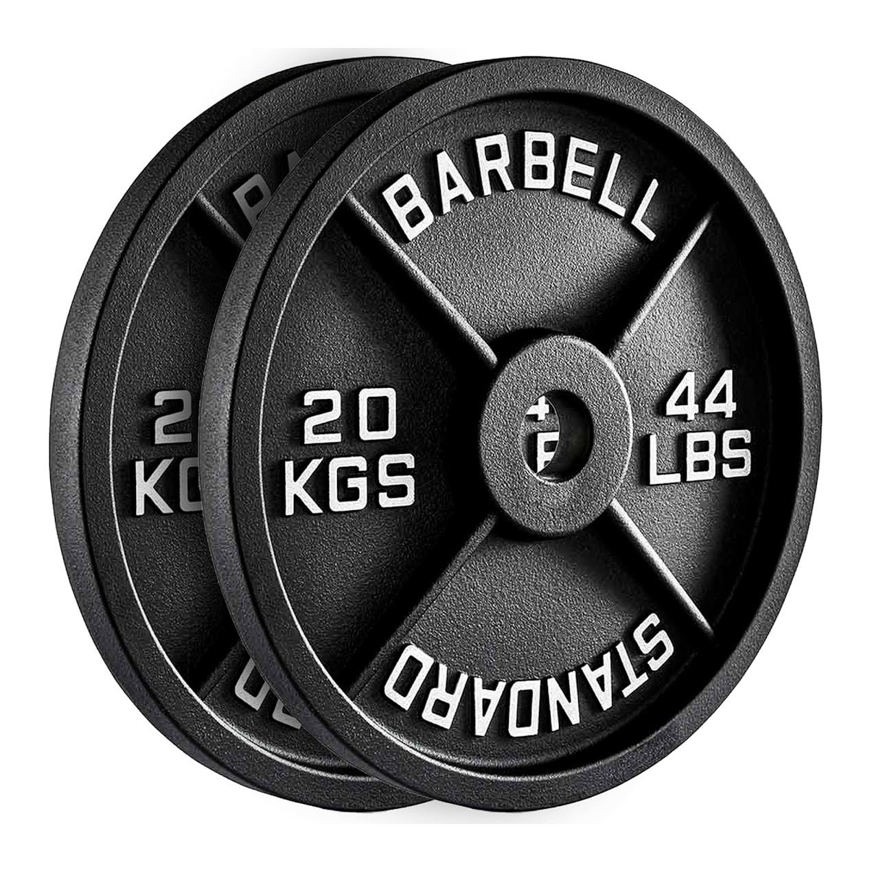 Heavy-Duty Cast Iron Weight Plates – Anti-Rust, Black Powder-Coated Discs for Home Strength Training – Compact Design Ideal for Small Gym Spaces