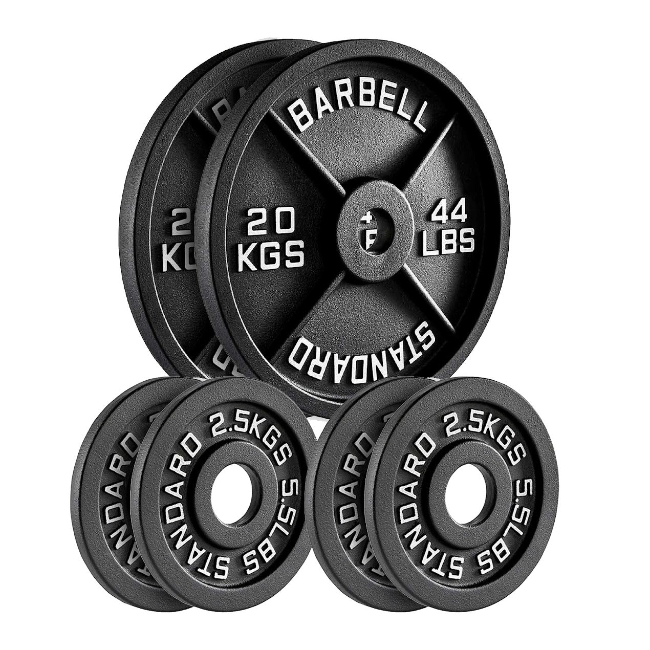 Heavy-Duty Cast Iron Weight Plates – Anti-Rust, Black Powder-Coated Discs for Home Strength Training – Compact Design Ideal for Small Gym Spaces
