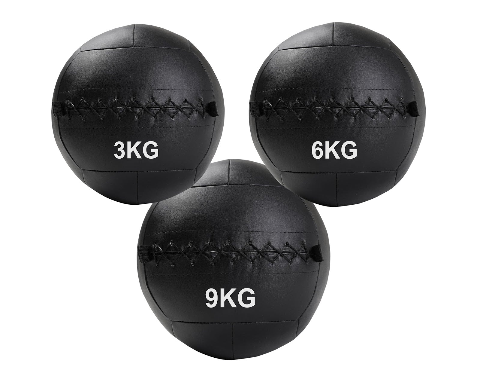 No-Bounce Wall Balls 3kg–12kg – Durable Textured Medicine Balls with Reinforced Stitching for Functional Fitness & Strength Workouts at Home