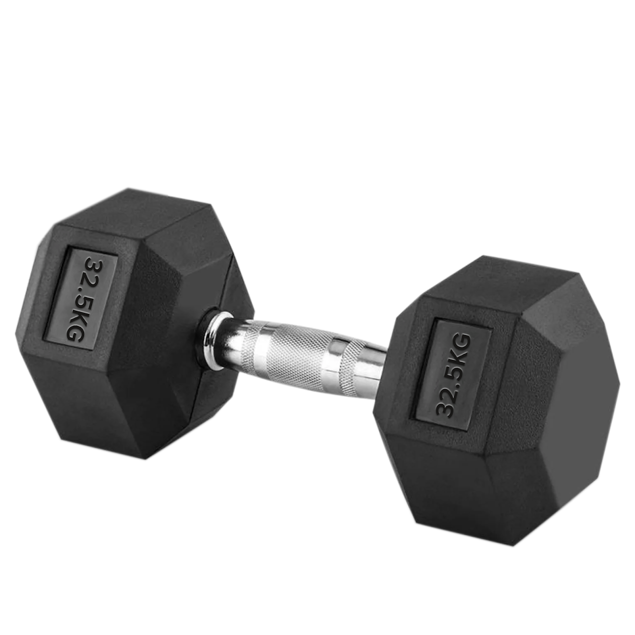 Hex Dumbbells 2.5 kg–60 kg Pairs & Sets – Rubber‑Coated Anti‑Roll Weights with Knurled Chrome Handles – Complete Strength Training Range for Home & Studio Gym