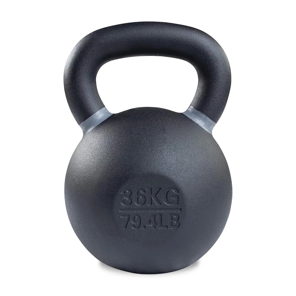 Cast Iron Kettlebells – Powder-Coated, Ergonomic Grip, Multi-Weight Options – Ideal for Strength Training, Home Workouts, and Functional Fitness