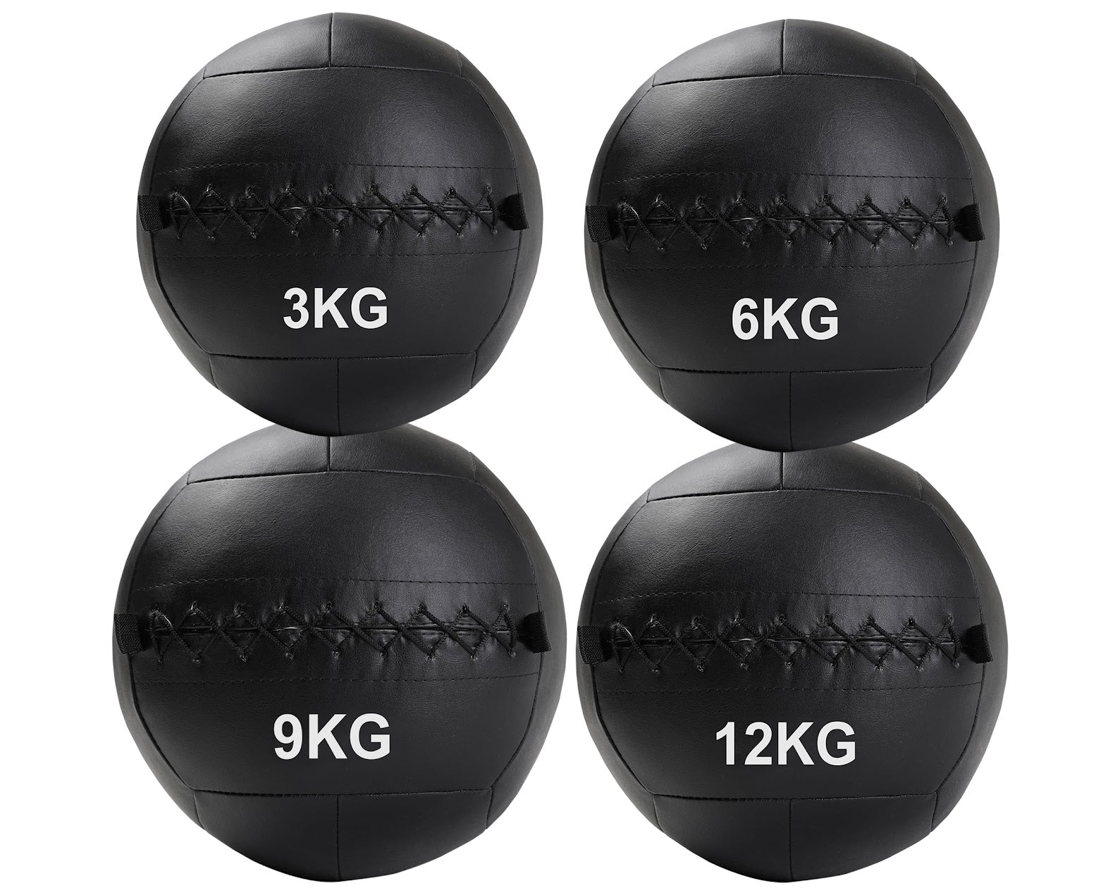 No-Bounce Wall Balls 3kg–12kg – Durable Textured Medicine Balls with Reinforced Stitching for Functional Fitness & Strength Workouts at Home