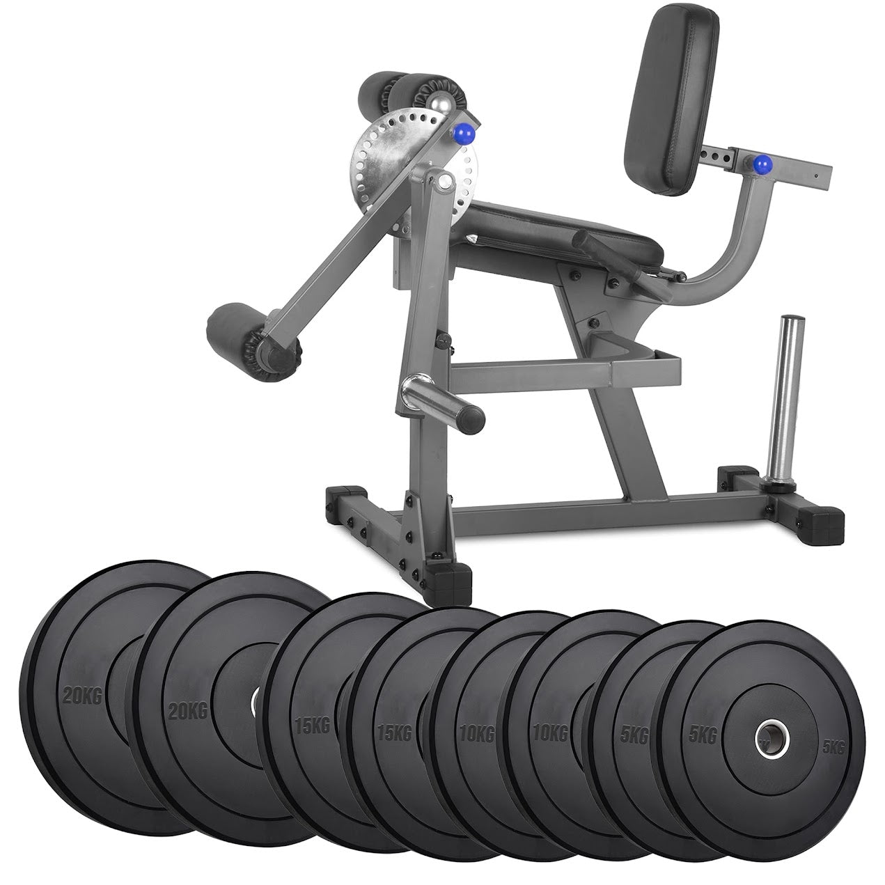 Adjustable Leg Curl & Extension Machine – Heavy-Duty Steel Build for Quad and Hamstring Training – Compact Strength Equipment for Home Gyms