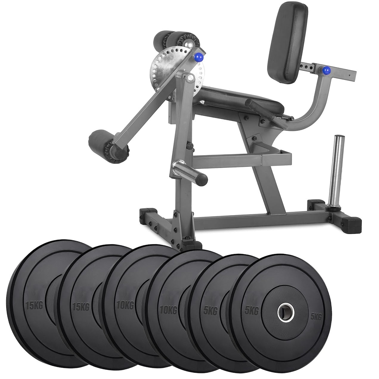 Adjustable Leg Curl & Extension Machine – Heavy-Duty Steel Build for Quad and Hamstring Training – Compact Strength Equipment for Home Gyms