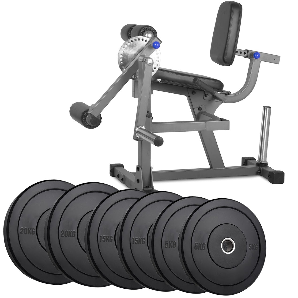 Adjustable Leg Curl & Extension Machine – Heavy-Duty Steel Build for Quad and Hamstring Training – Compact Strength Equipment for Home Gyms