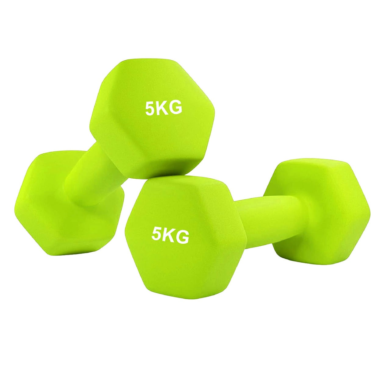 Hex Neoprene Dumbbell Set – Anti-Roll Design, Non-Slip Grip, Durable Coating – Perfect for Home Gym Strength Training, Toning & Easy Compact Storage