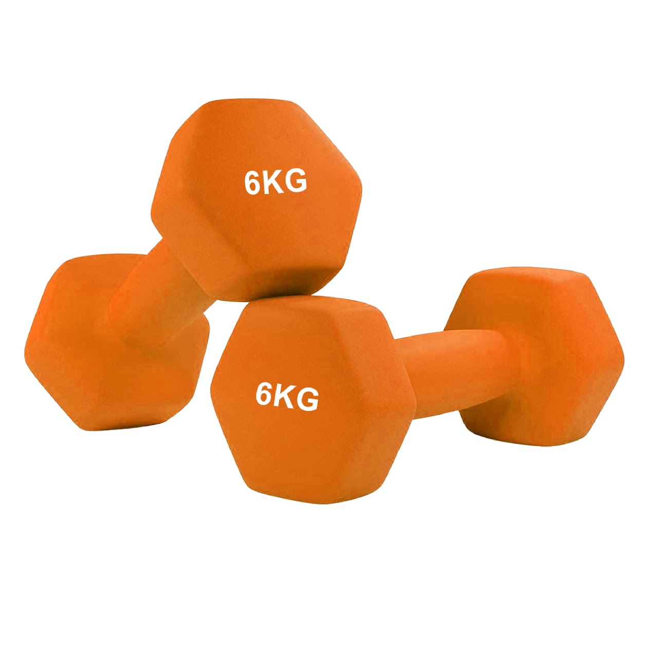 Hex Neoprene Dumbbell Set – Anti-Roll Design, Non-Slip Grip, Durable Coating – Perfect for Home Gym Strength Training, Toning & Easy Compact Storage