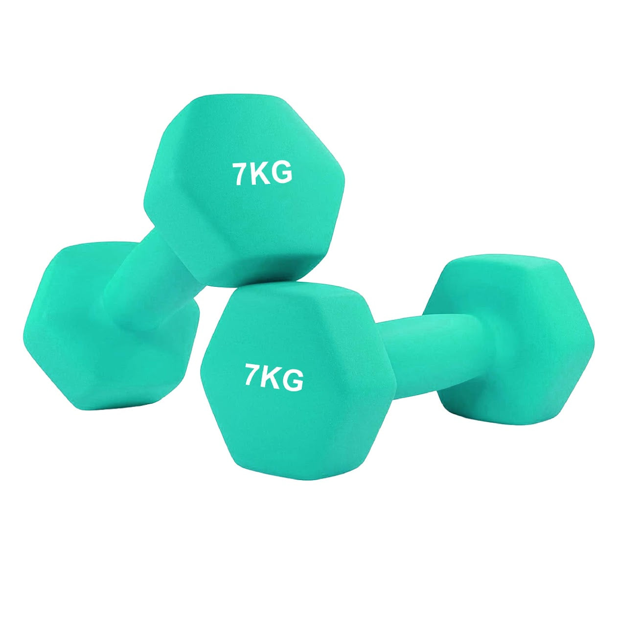 Hex Neoprene Dumbbell Set – Anti-Roll Design, Non-Slip Grip, Durable Coating – Perfect for Home Gym Strength Training, Toning & Easy Compact Storage