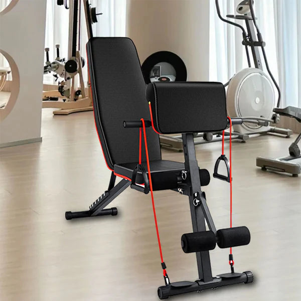 7-Position Adjustable Workout Bench – Foldable Incline, Decline & Flat | 320KG Load | Auto-Lock & Space-Saving Design for Compact Home Gyms