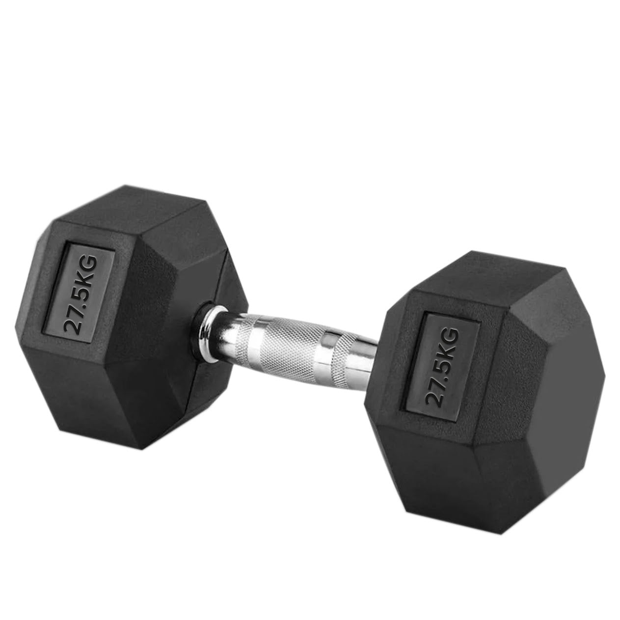 Hex Dumbbells 2.5 kg–60 kg Pairs & Sets – Rubber‑Coated Anti‑Roll Weights with Knurled Chrome Handles – Complete Strength Training Range for Home & Studio Gym