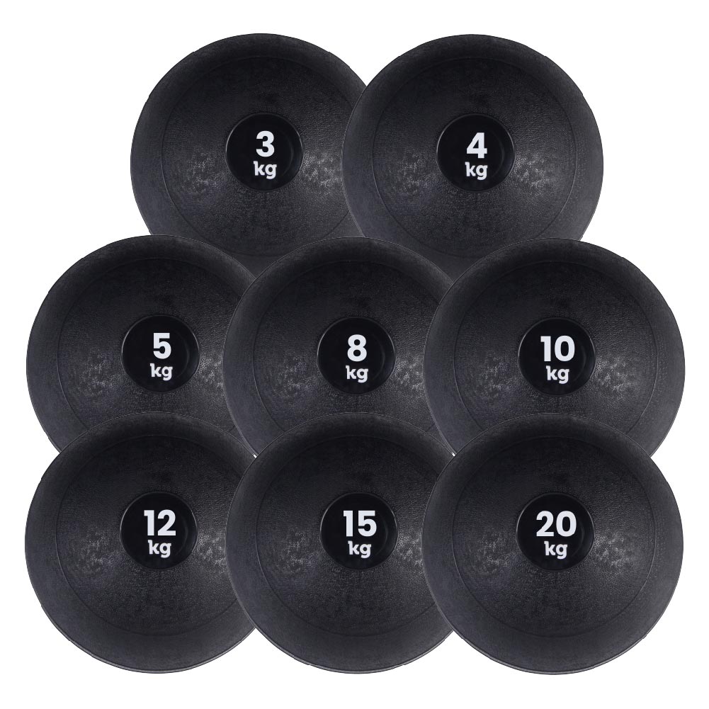 No-Bounce Slam Ball for Home Workouts – Heavy-Duty Rubber, Textured Grip – 3KG to 25KG – Core Strength & Power Training – Impact-Resistant Design