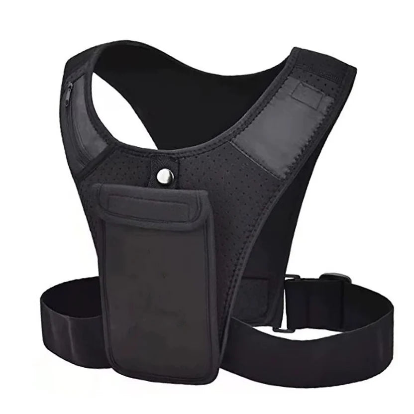 Lightweight Running Hydration Vest – Adjustable, Reflective, Breathable Fit with Phone Pocket – Perfect for Runners, Hikers & Cyclists
