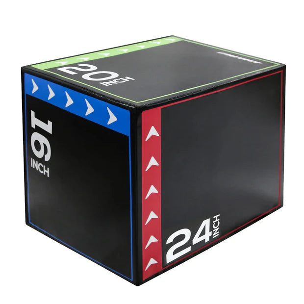 Black plyometric box with 16