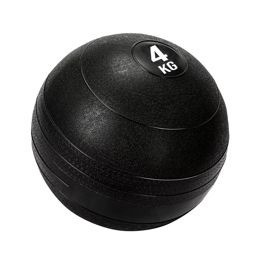 Black exercise ball with '4 KG' label on a white background